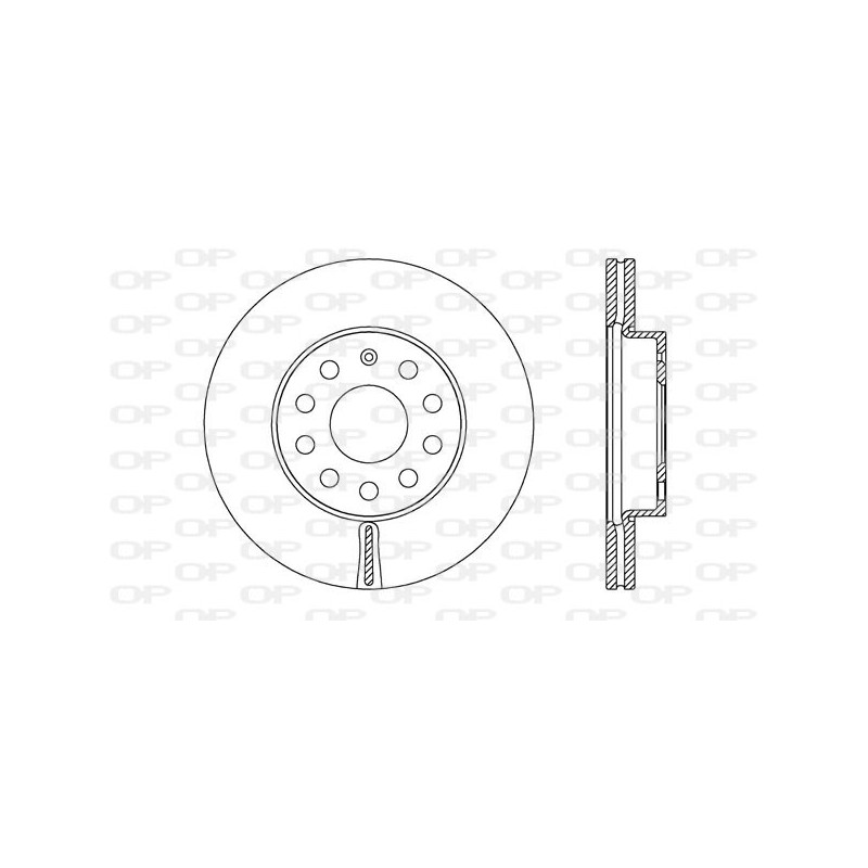 Jeu de 2 disques de frein OPEN PARTS