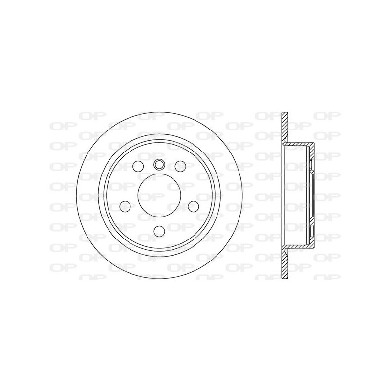 Jeu de 2 disques de frein OPEN PARTS