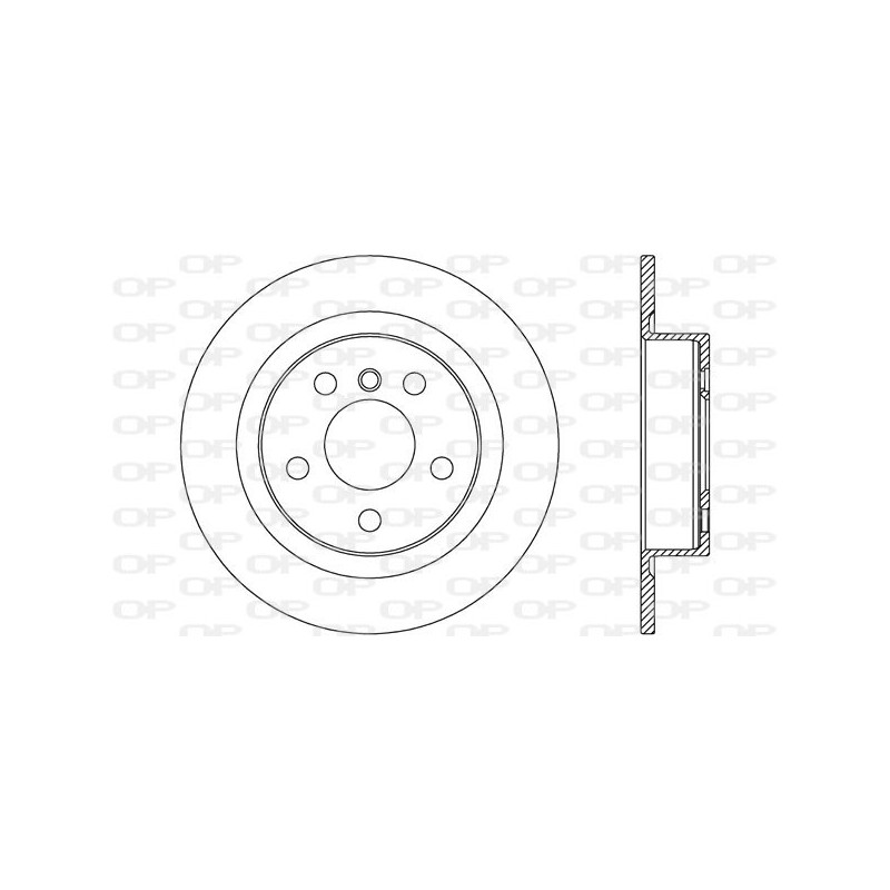 Jeu de 2 disques de frein OPEN PARTS