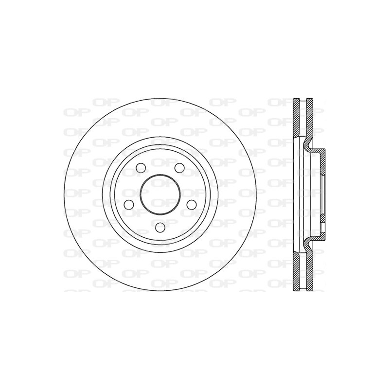 Jeu de 2 disques de frein OPEN PARTS