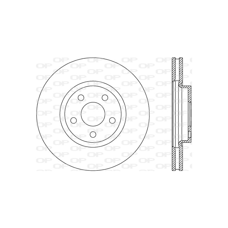 Jeu de 2 disques de frein OPEN PARTS