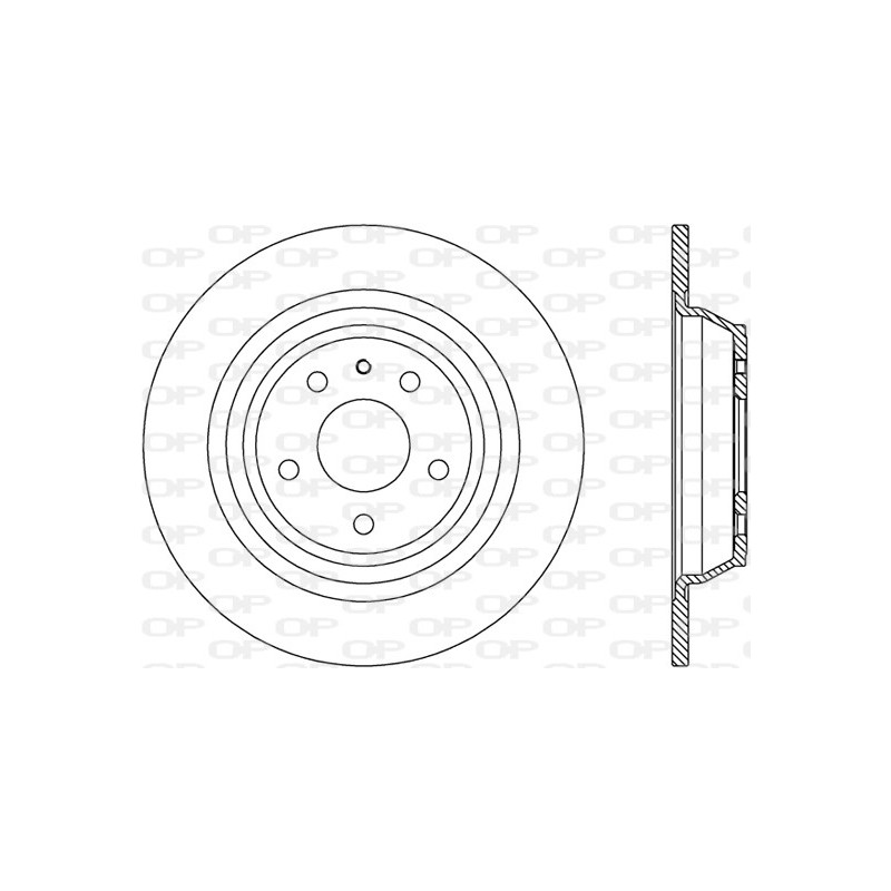 Jeu de 2 disques de frein OPEN PARTS