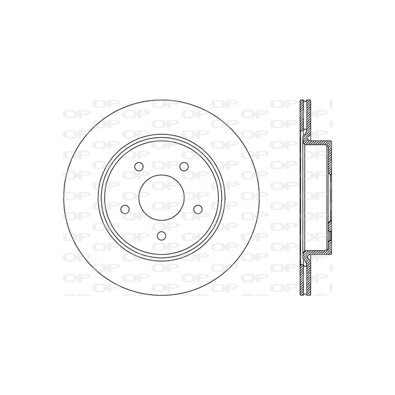 Jeu de 2 disques de frein OPEN PARTS