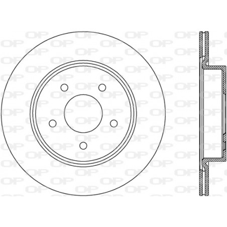 Jeu de 2 disques de frein OPEN PARTS