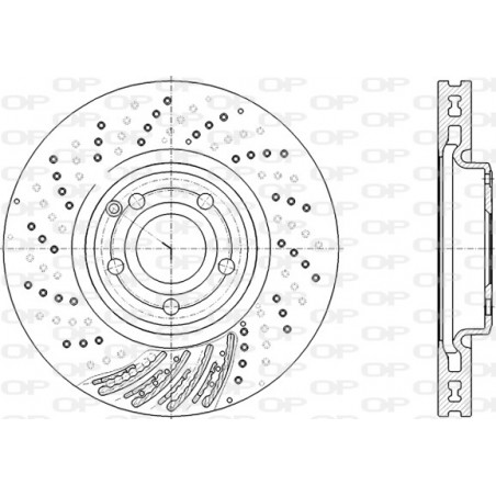 Jeu de 2 disques de frein OPEN PARTS