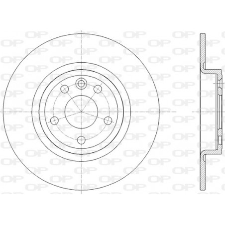 Jeu de 2 disques de frein OPEN PARTS