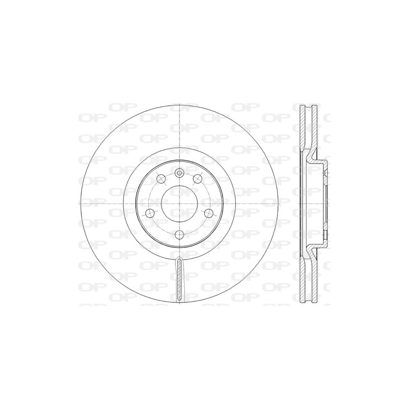 Jeu de 2 disques de frein OPEN PARTS