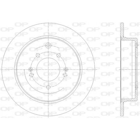 Jeu de 2 disques de frein OPEN PARTS