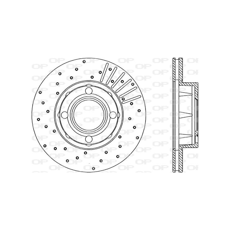 Jeu de 2 disques de frein OPEN PARTS