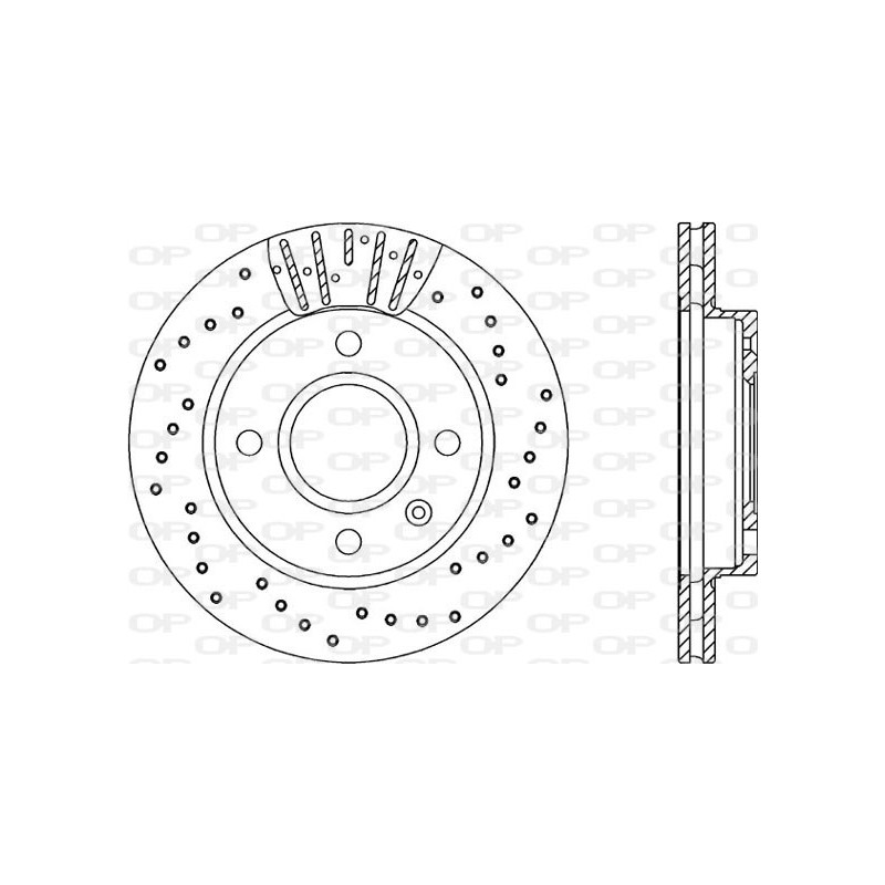 Jeu de 2 disques de frein OPEN PARTS