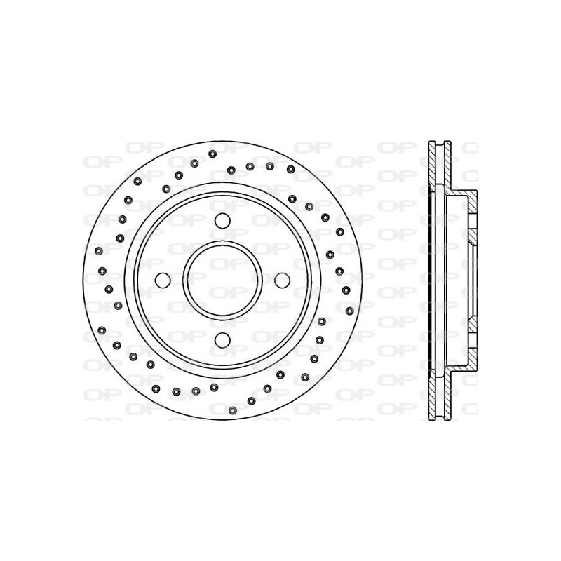 Jeu de 2 disques de frein OPEN PARTS