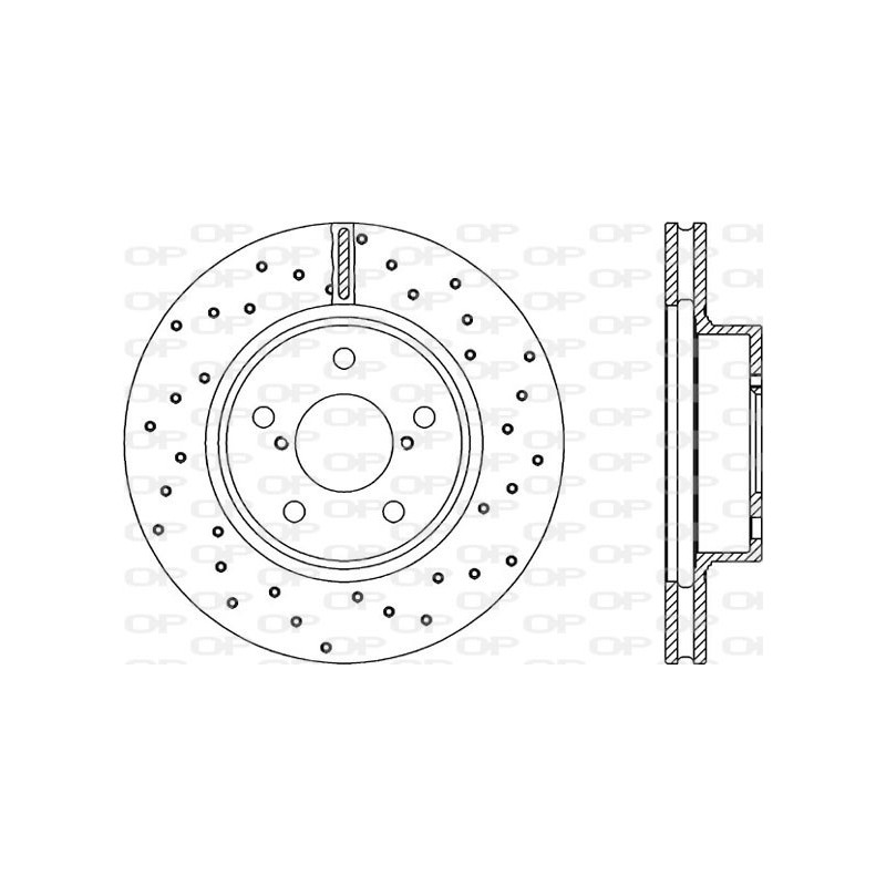 Jeu de 2 disques de frein OPEN PARTS