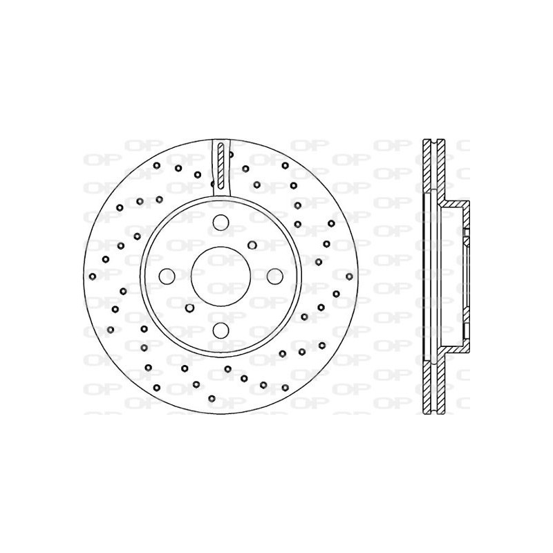 Jeu de 2 disques de frein OPEN PARTS