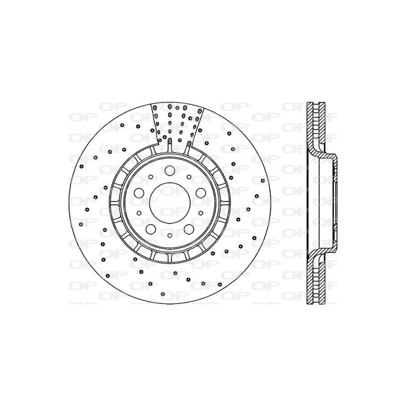 Jeu de 2 disques de frein OPEN PARTS