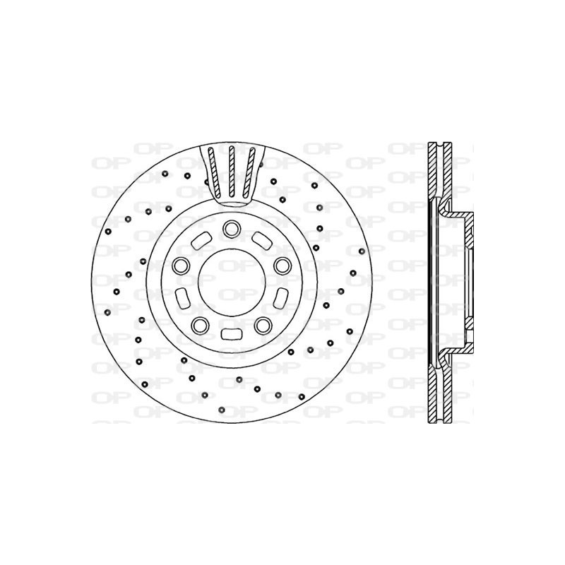 Jeu de 2 disques de frein OPEN PARTS