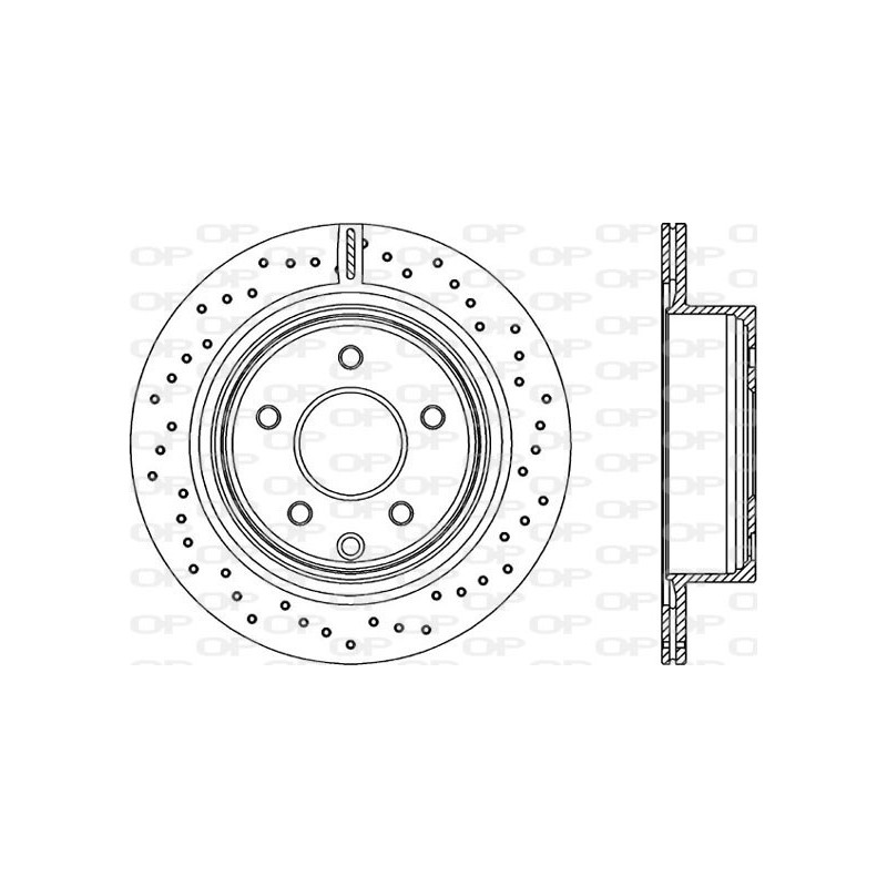 Jeu de 2 disques de frein OPEN PARTS