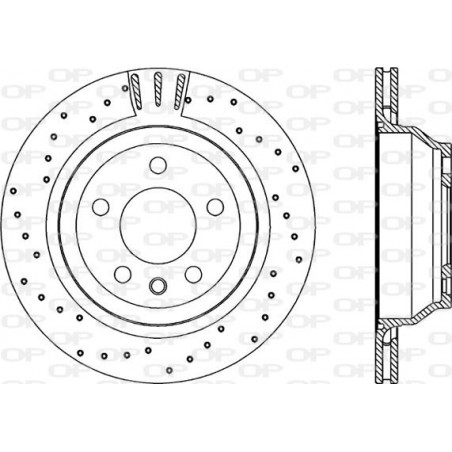 Jeu de 2 disques de frein OPEN PARTS