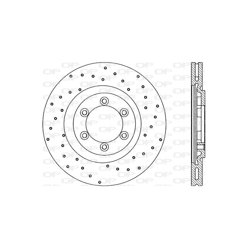 Jeu de 2 disques de frein OPEN PARTS