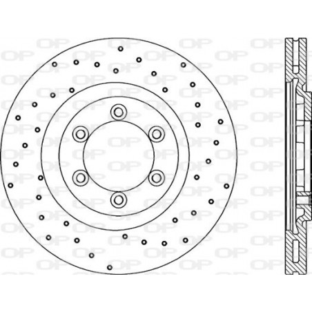 Jeu de 2 disques de frein OPEN PARTS