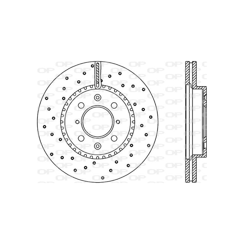 Jeu de 2 disques de frein OPEN PARTS
