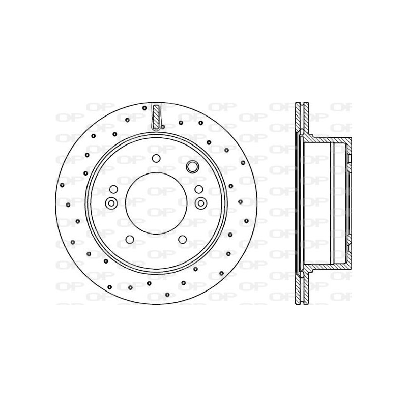 Jeu de 2 disques de frein OPEN PARTS