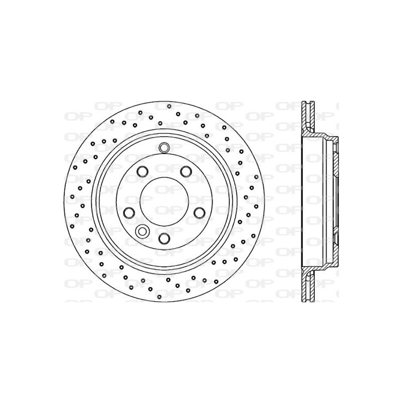 Jeu de 2 disques de frein OPEN PARTS