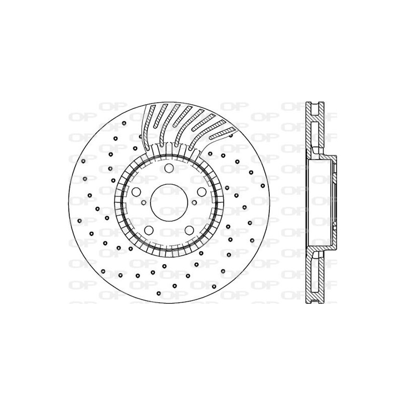 Jeu de 2 disques de frein OPEN PARTS