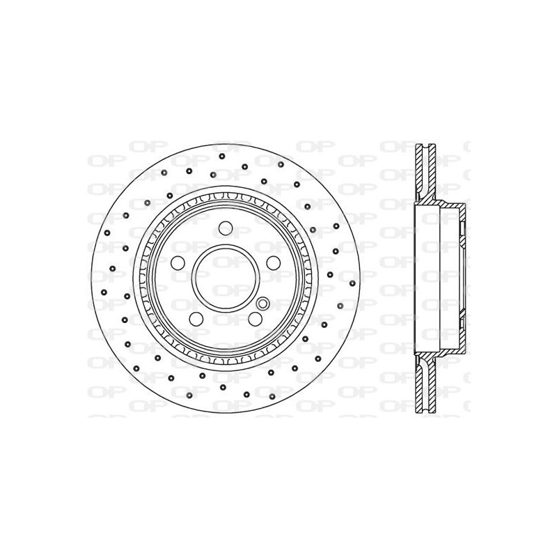Jeu de 2 disques de frein OPEN PARTS