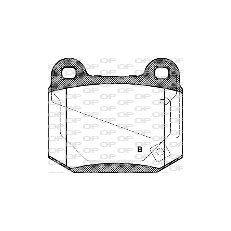 Jeu de quatre plaquettes de frein à disque OPEN PARTS