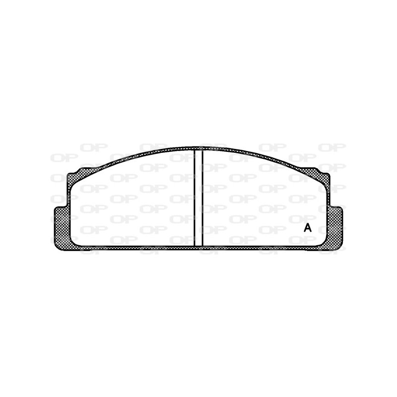 Jeu de quatre plaquettes de frein à disque OPEN PARTS