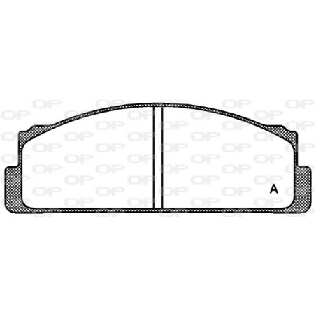 Jeu de quatre plaquettes de frein à disque OPEN PARTS