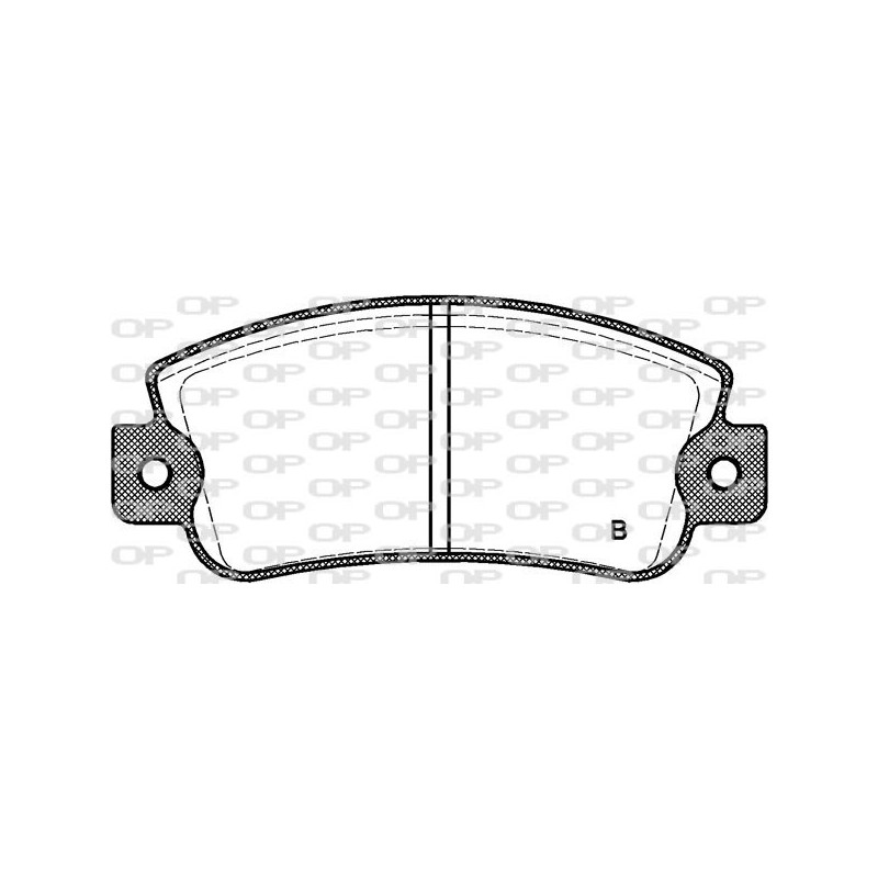 Jeu de quatre plaquettes de frein à disque OPEN PARTS