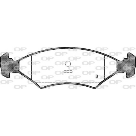 Jeu de quatre plaquettes de frein à disque OPEN PARTS