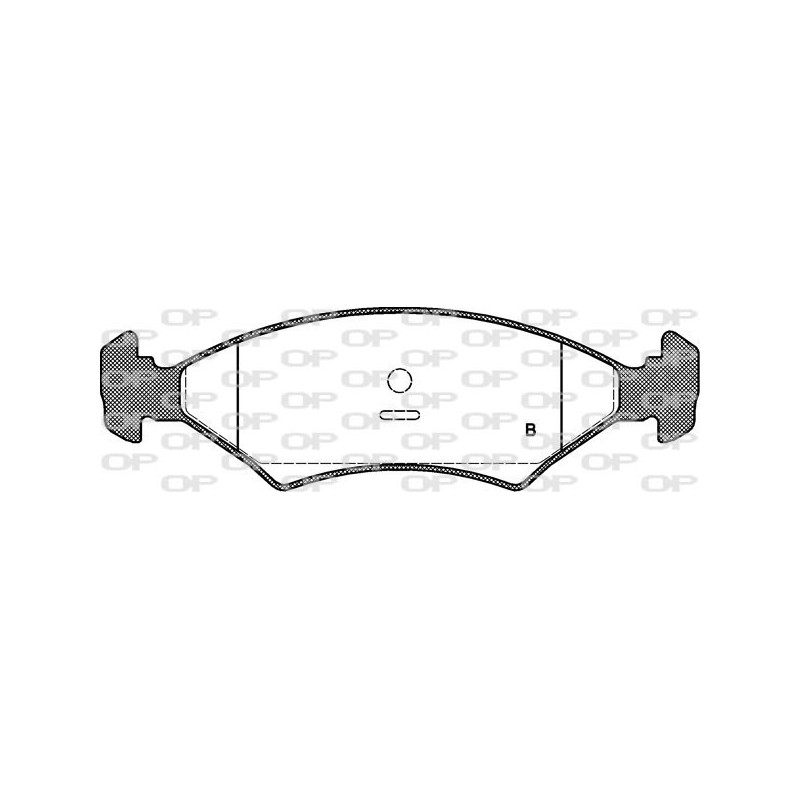 Jeu de quatre plaquettes de frein à disque OPEN PARTS