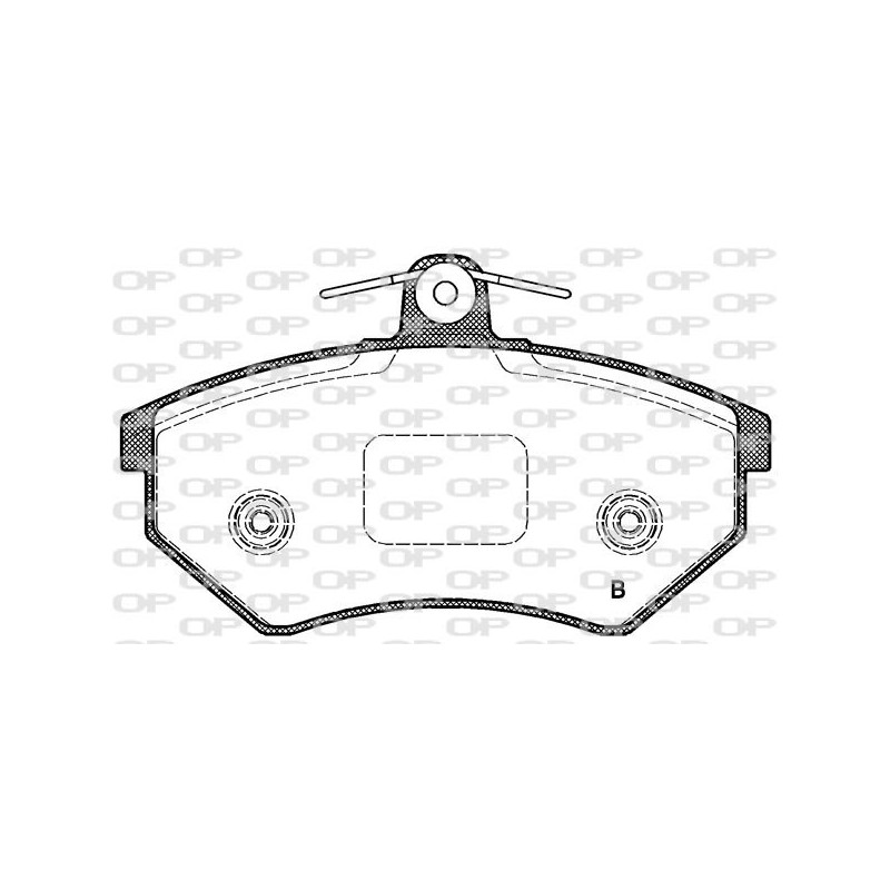 Jeu de quatre plaquettes de frein à disque OPEN PARTS