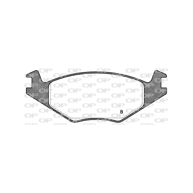 Jeu de quatre plaquettes de frein à disque OPEN PARTS