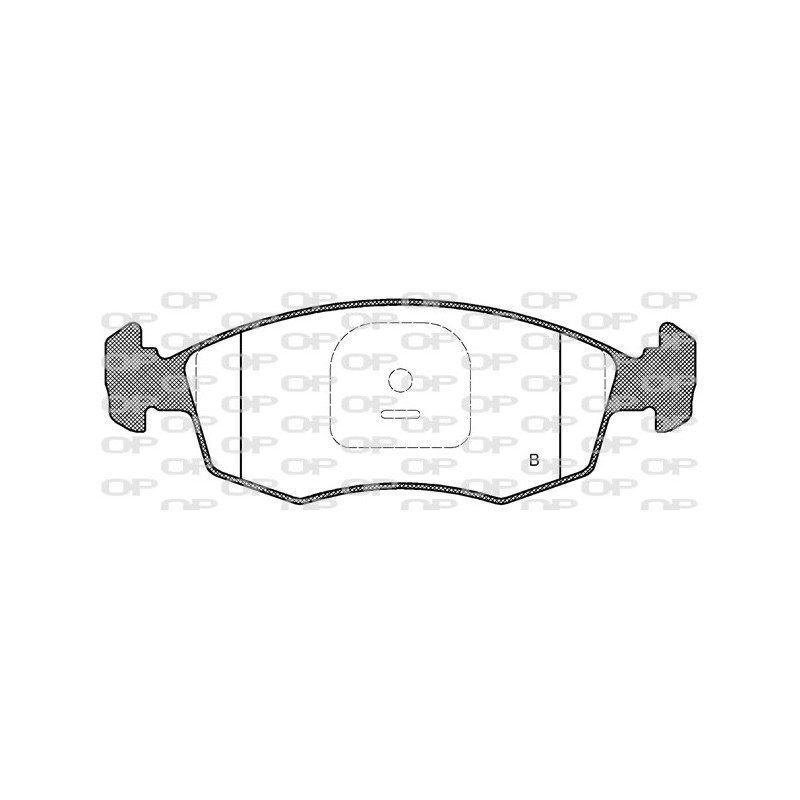 Jeu de quatre plaquettes de frein à disque OPEN PARTS
