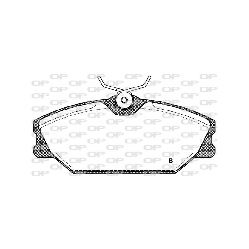 Jeu de quatre plaquettes de frein à disque OPEN PARTS