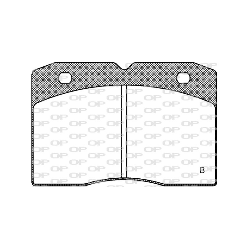Jeu de quatre plaquettes de frein à disque OPEN PARTS