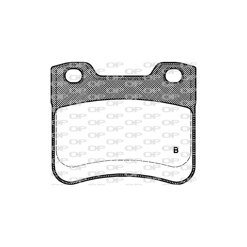 Jeu de quatre plaquettes de frein à disque OPEN PARTS