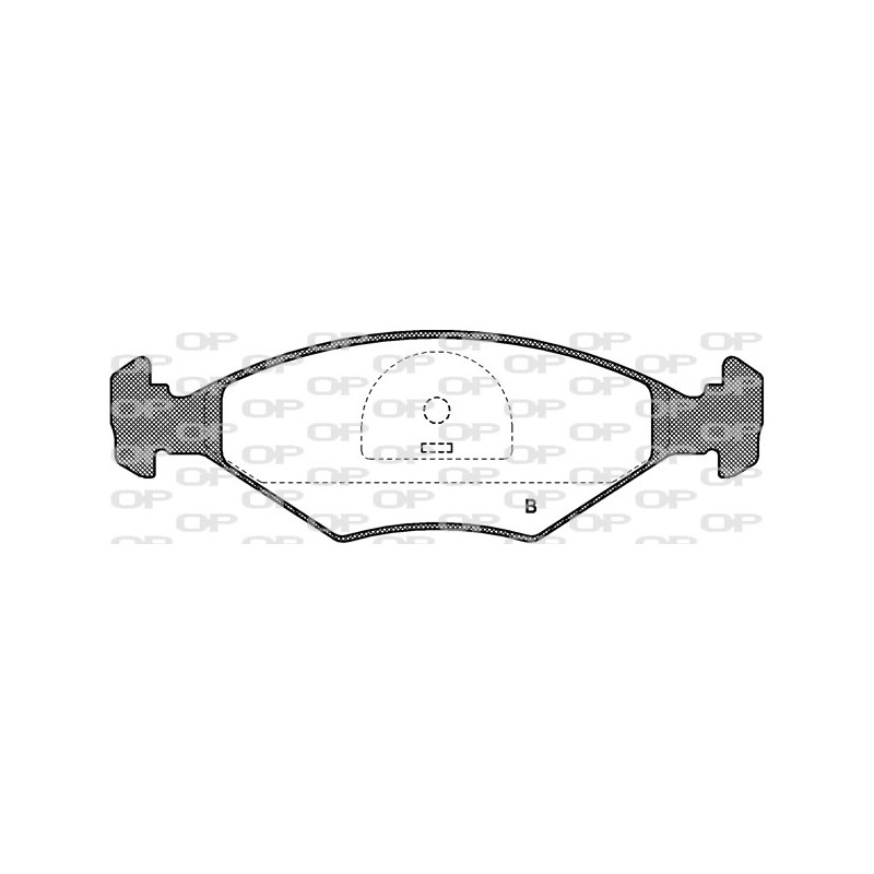 Jeu de quatre plaquettes de frein à disque OPEN PARTS