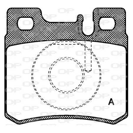 Jeu de quatre plaquettes de frein à disque OPEN PARTS