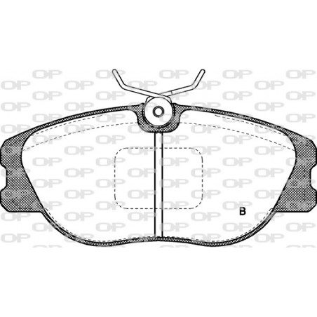 Jeu de quatre plaquettes de frein à disque OPEN PARTS