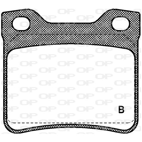 Jeu de quatre plaquettes de frein à disque OPEN PARTS