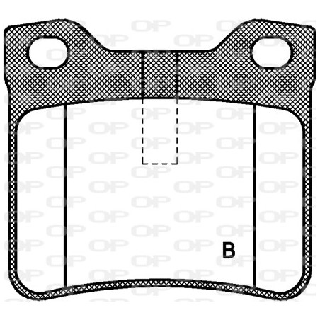 Jeu de quatre plaquettes de frein à disque OPEN PARTS