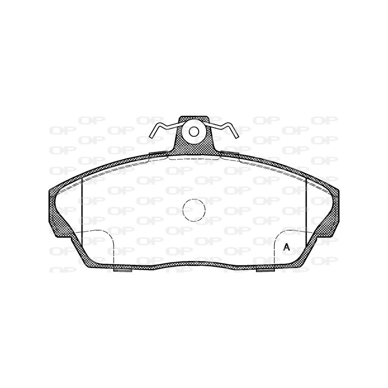 Jeu de quatre plaquettes de frein à disque OPEN PARTS