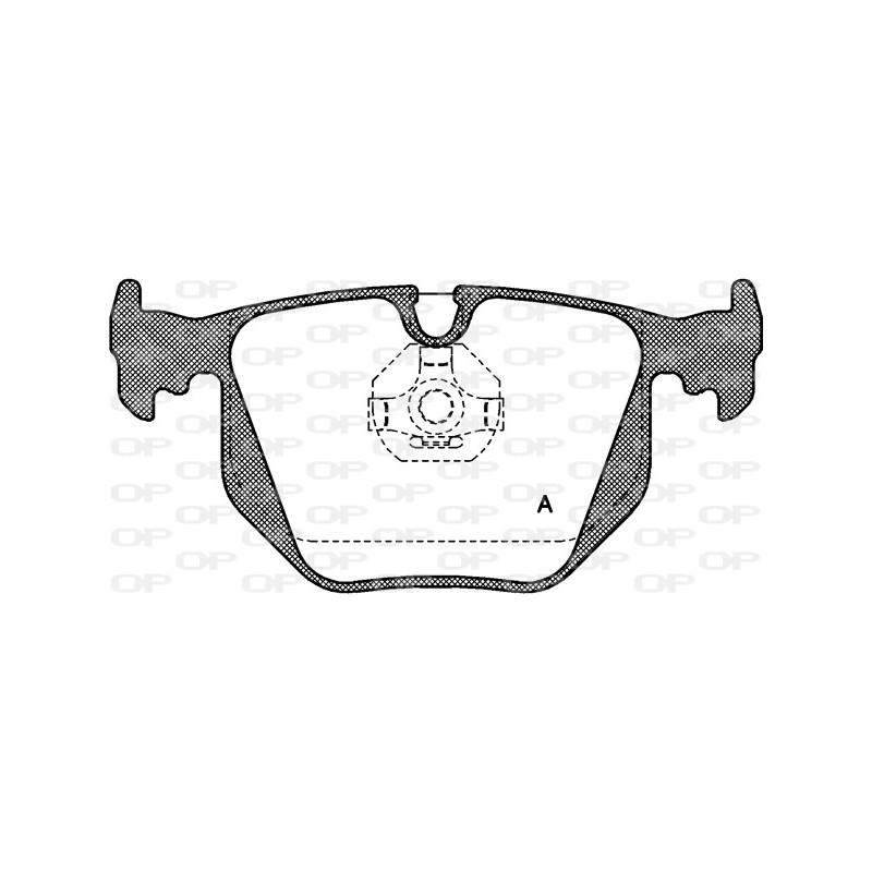 Jeu de quatre plaquettes de frein à disque OPEN PARTS