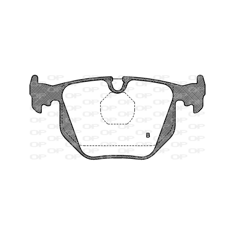Jeu de quatre plaquettes de frein à disque OPEN PARTS