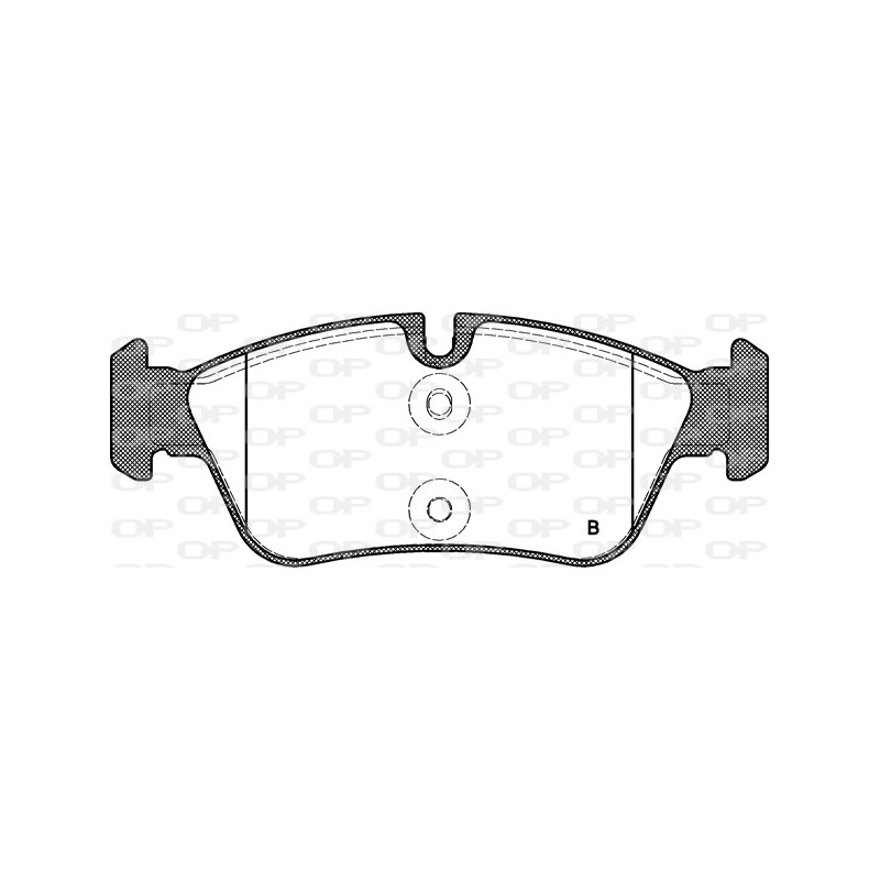 Jeu de quatre plaquettes de frein à disque OPEN PARTS