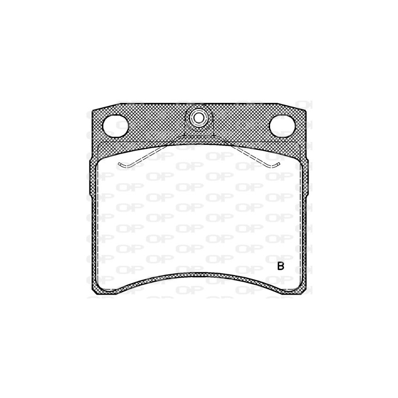 Jeu de quatre plaquettes de frein à disque OPEN PARTS